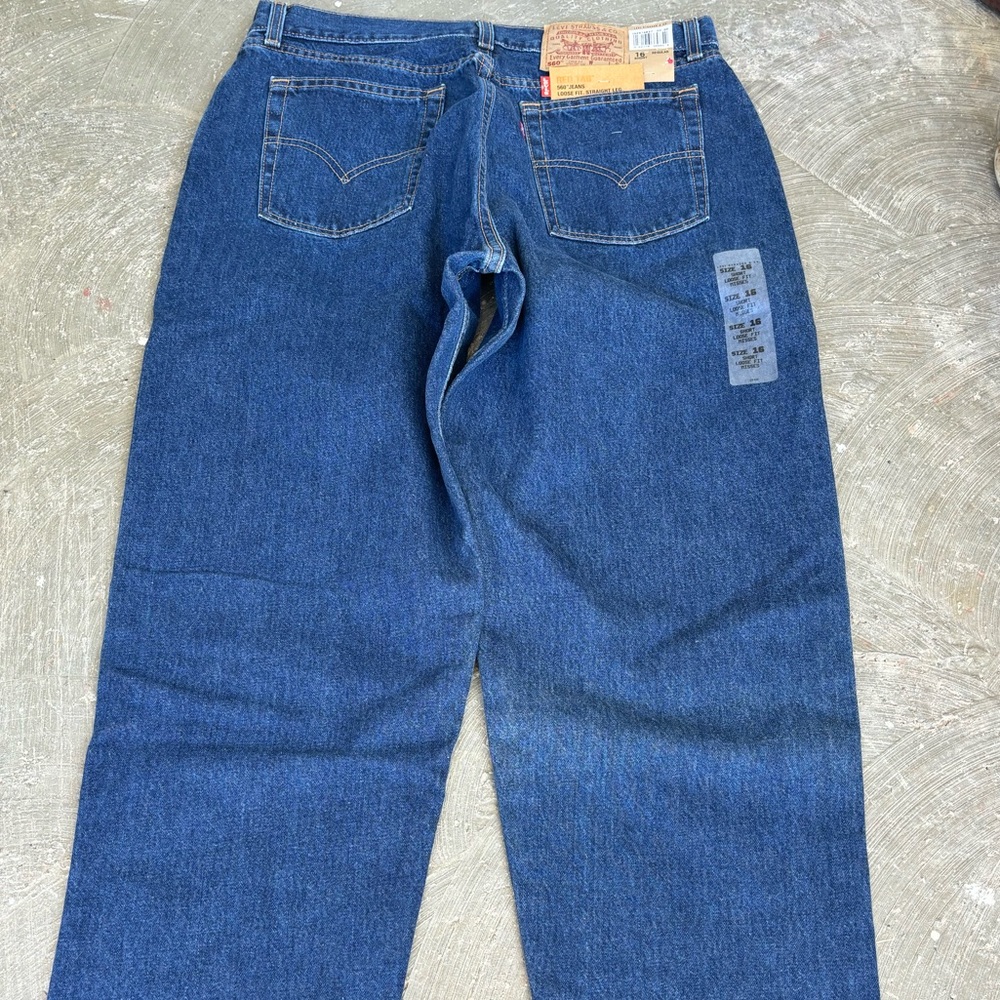 NWT VTG Y2K LEVI's 560 Reg. Loose Fit Straight Leg Jeans Womens Size 16 Mis S